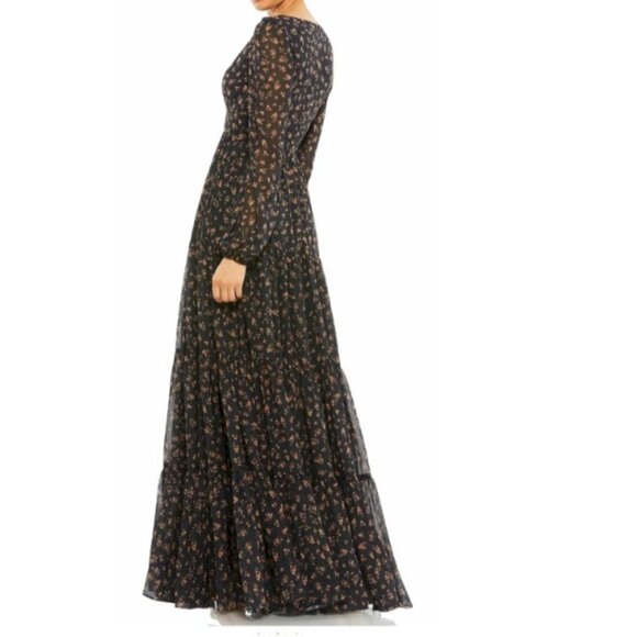 Mac Duggal Floral Tiered Gown Size 2 New NWT - Picture 4 of 8